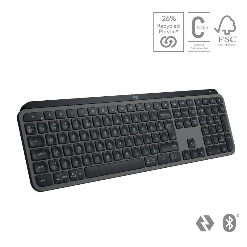 Tastatura Logitech MX Keys S, Wireless, Gri