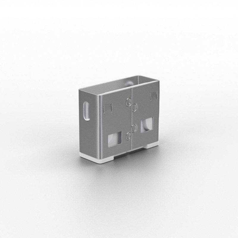 Adaptor USB Locks Lindy, 10 USB, alb