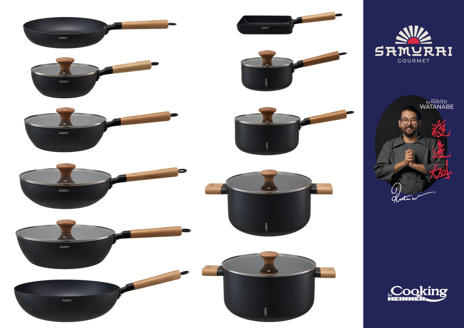 TIGAIE WOK 32X9 CM, RIKITO WATANABE, SAMURAI GOURMET, COOKING BY - imagine 7
