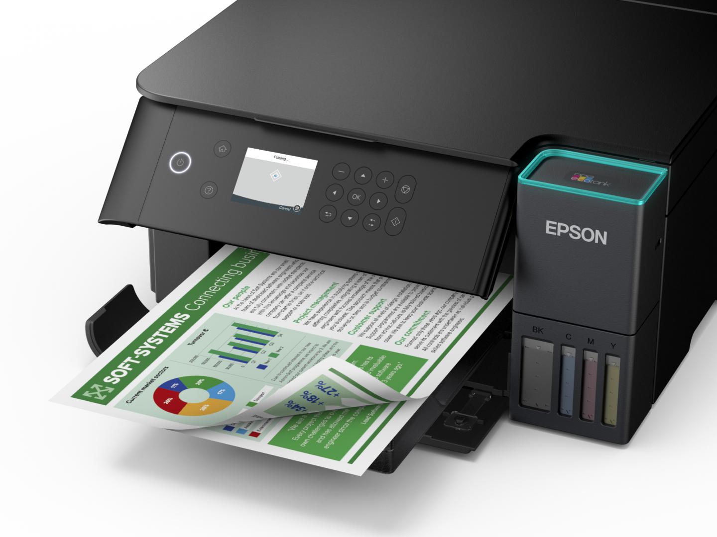 Multifunctional inkjet EPSON EcoTank L6360, CISS, format A4, Color, Duplex, - imagine 5