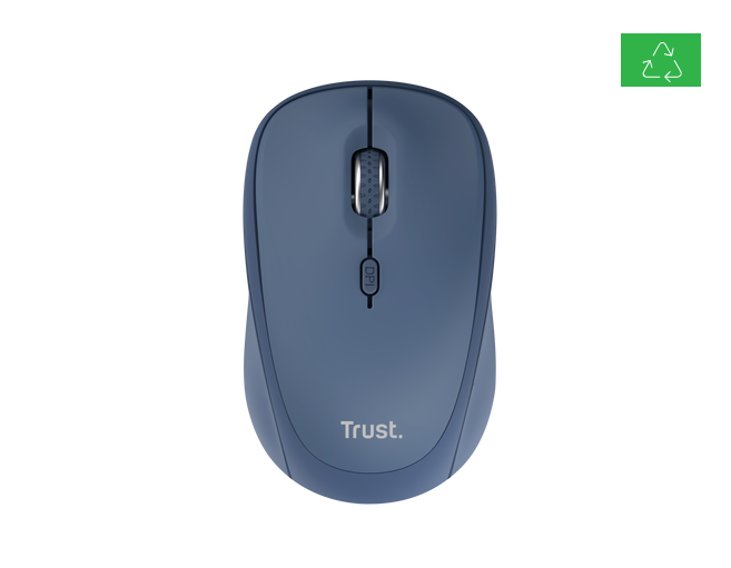 Mouse Wireless TRUST Yvi+, 1600 DPI, Albastru