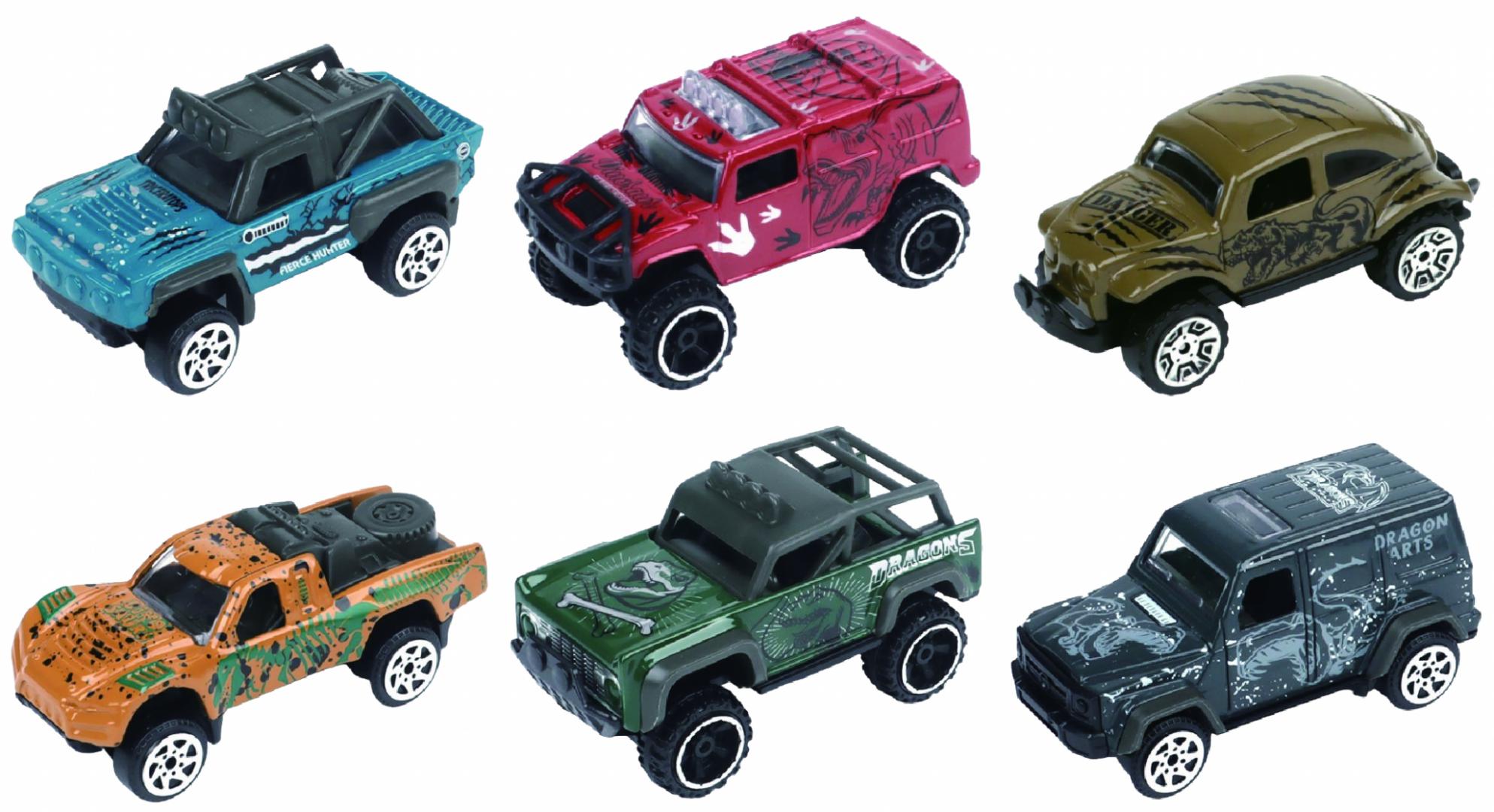 MACHETA DIE CAST, SET 6 CAMIONETE, SCARA 1/64, 7.5CM, DIVERSE - imagine 4