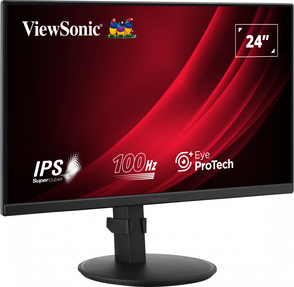 Monitor Consumer ViewSonic VG2408A-MHD, 24", 1920x1080 pixeli, Black, 3 ani - imagine 4