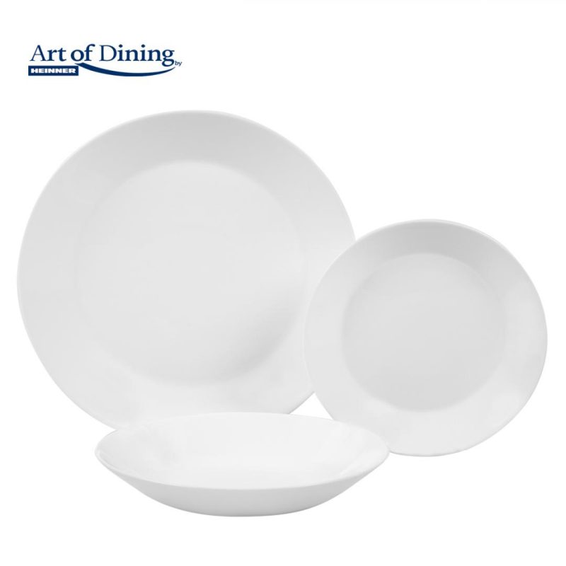 SERVICIU MASA DIN OPAL ALB 18 PIESE, ELYA, ART OF