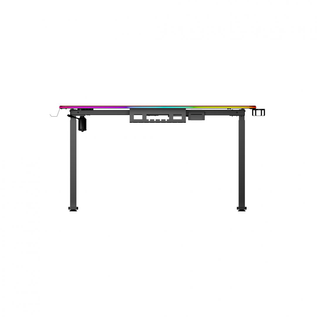 Birou electric Serioux Carbon Pro RGB, reglabil pe inălțime, Dimensiuni - imagine 5