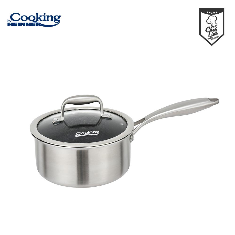 CASEROLA CU CAPAC, 16x8.5 CM, 1.6 L, TITANIUM3, COOKING BY