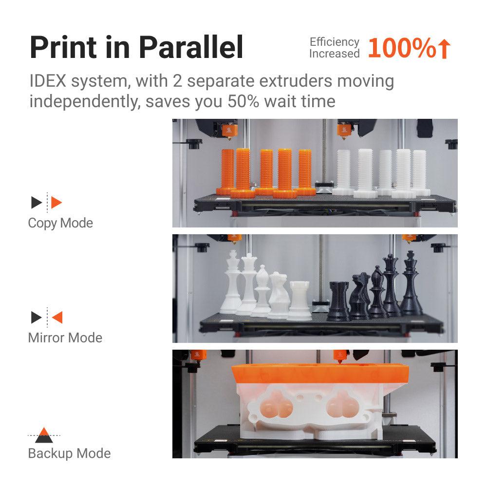 Imprimanta 3D Snapmaker J1S, Idex, doua capete de printare independente, - imagine 3