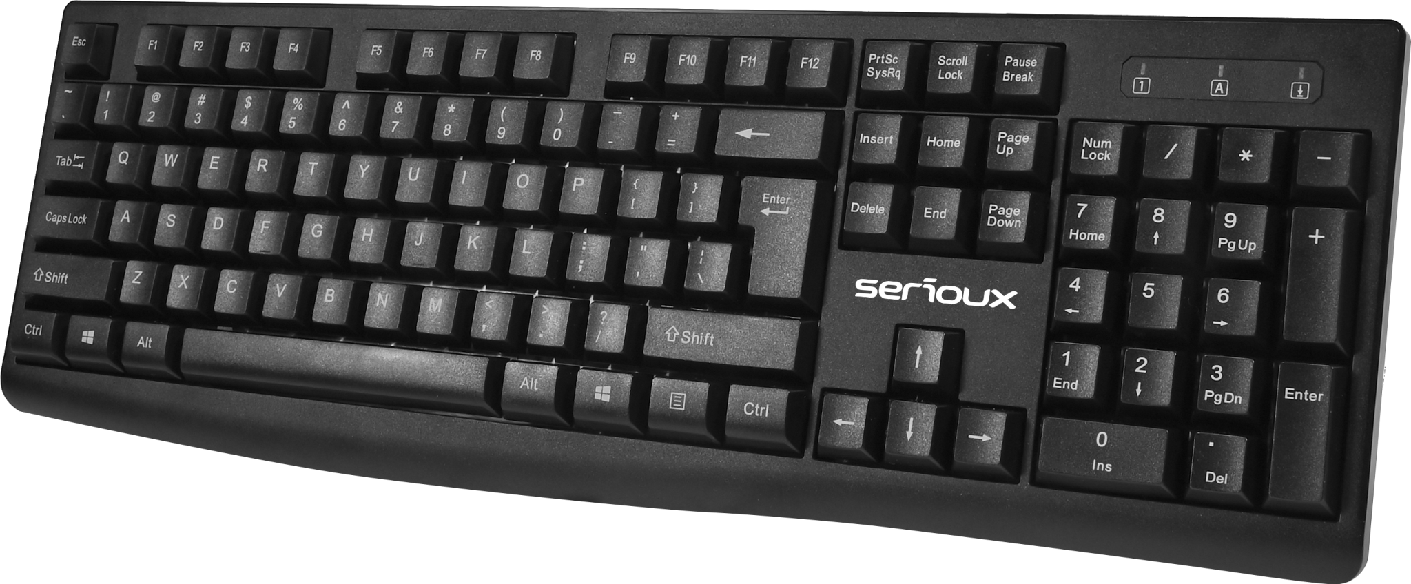 Kit Serioux cu fir, Tastatura: interfata USB, 104 taste, material - imagine 5