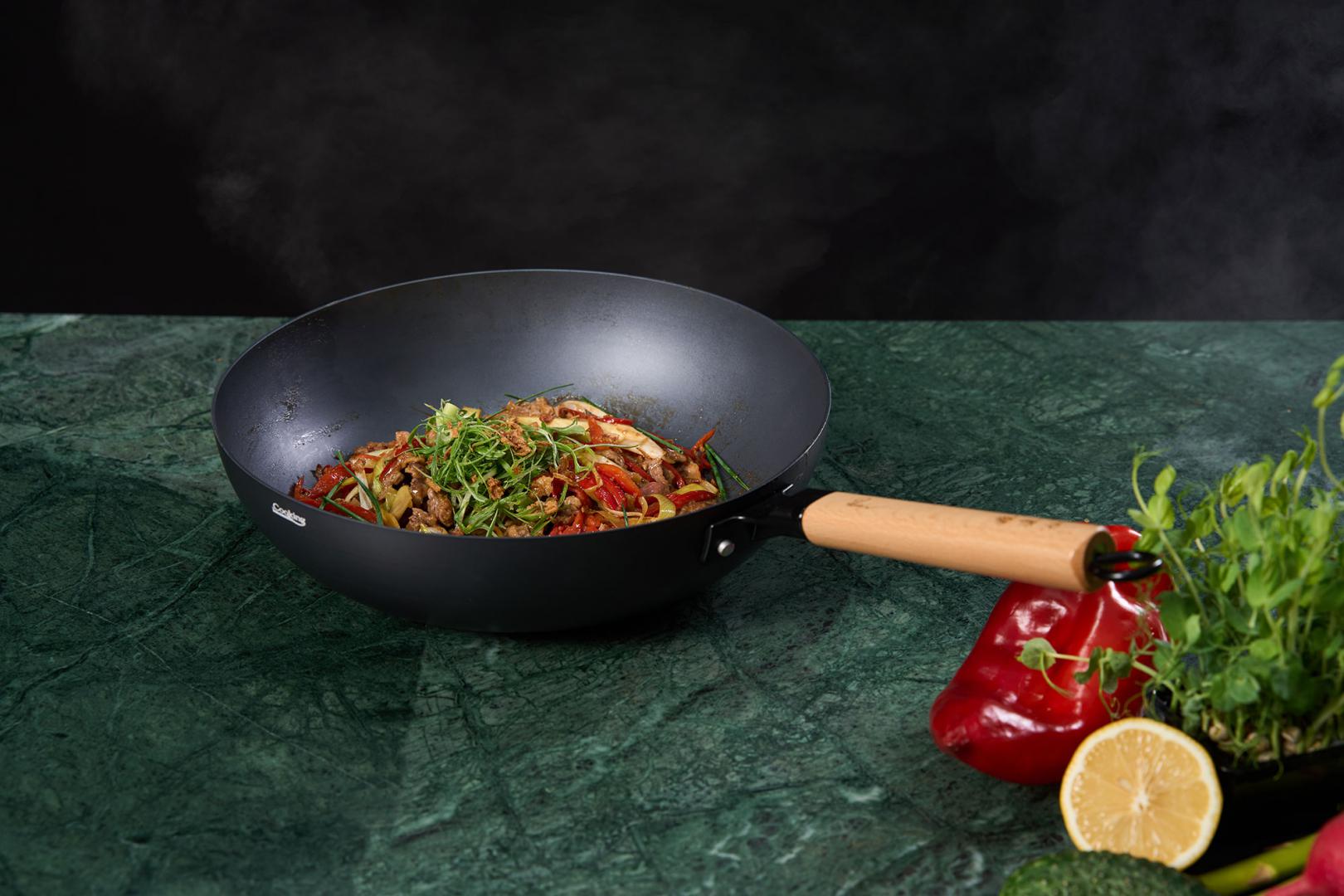 TIGAIE WOK 32X9 CM, RIKITO WATANABE, SAMURAI GOURMET, COOKING BY - imagine 11