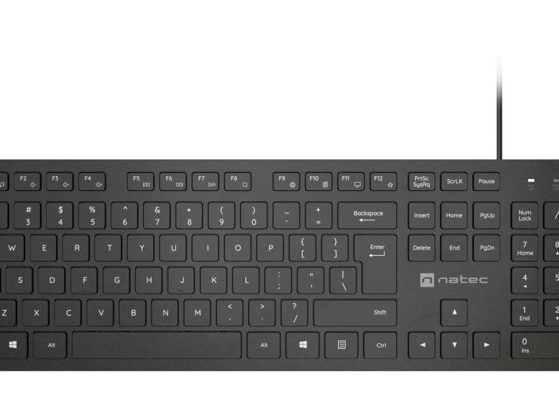 Tastatura Natec Herring Slim, USB, Negru