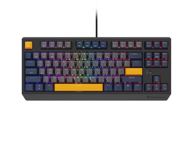 Tastatura Mecanica Gaming Genesis Thor 230 TKL, RGB, USB, Albastru