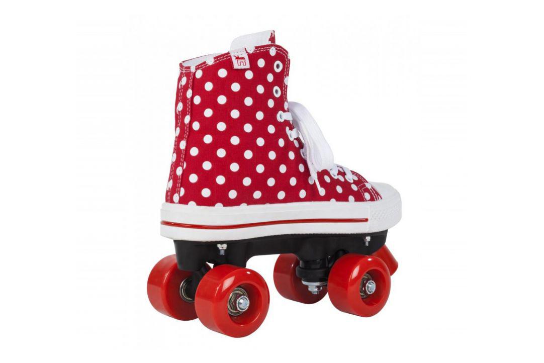 ROLE ROOKIE CANVAS HIGH POLKA DOTS 33 ROSU ALB - imagine 3