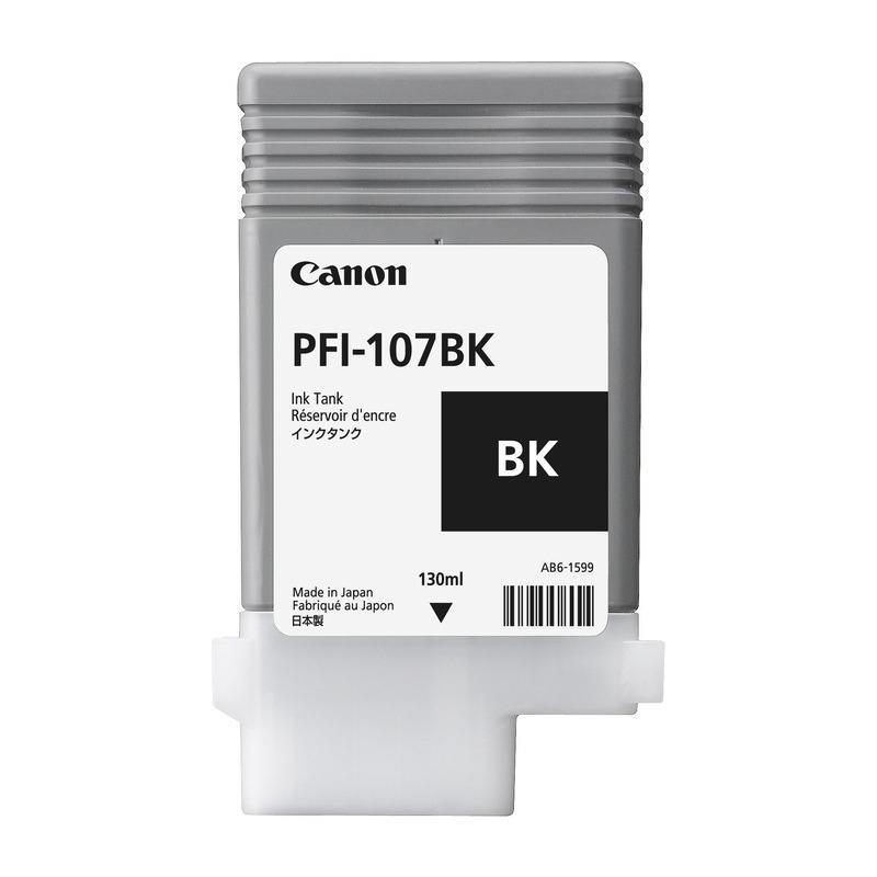 Cartus cerneala Canon PFI-107BK, black, capacitate 130ml, pentru Canon iPF680/685,