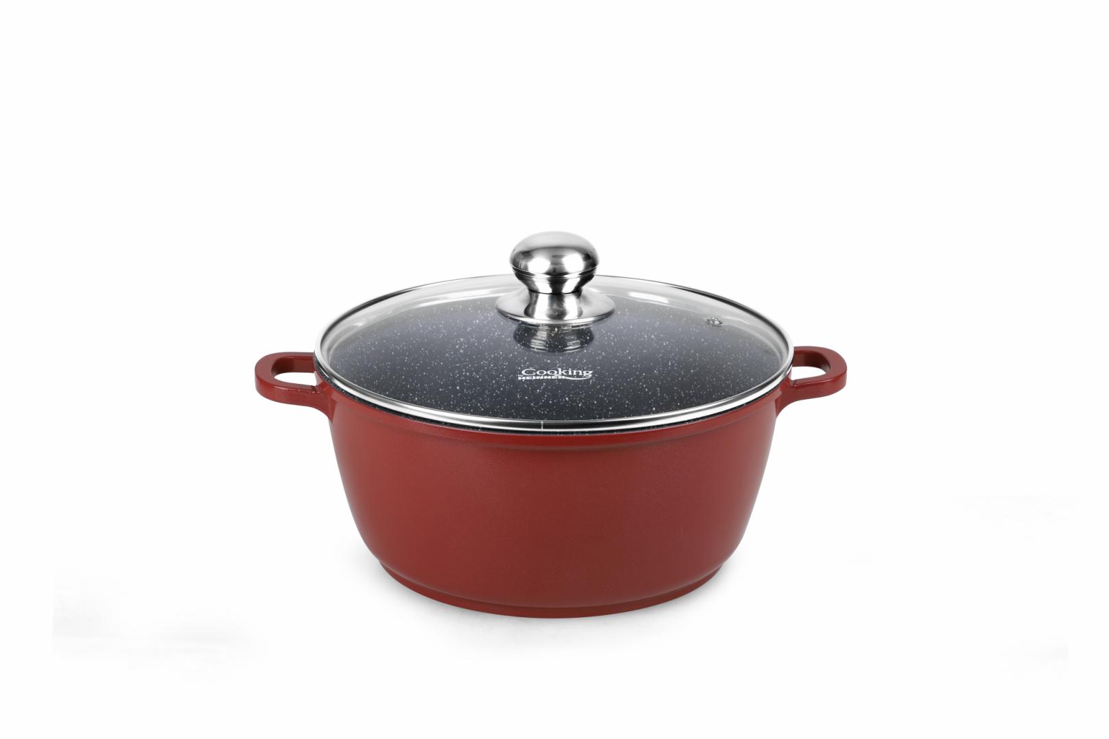 SEMIOALA ALUMINIU+CAPAC 30X13.5CM, 8L, CALABRIA; COOKING BY HEINNER - imagine 4
