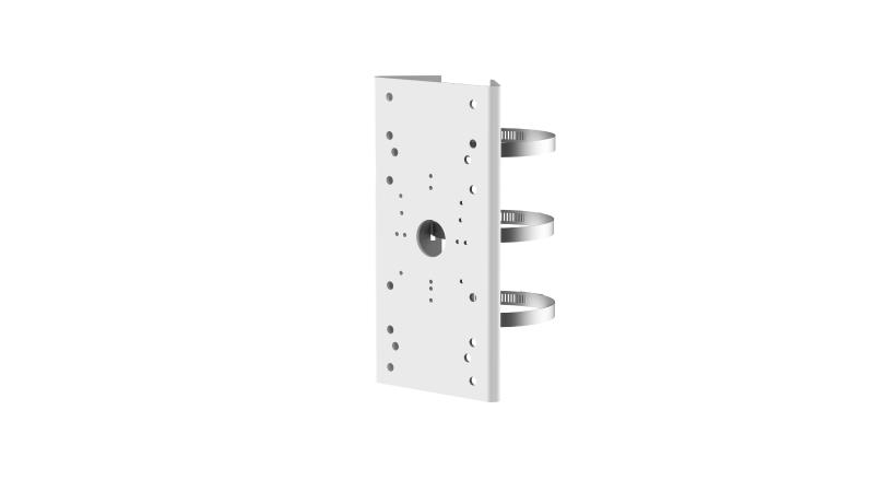 Suport de montaj pe stalp Hikvision DS-1275ZJ-SUS, material otel inoxidabil,