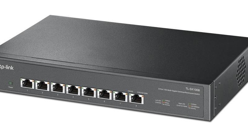 "8-Port 10G Multi-Gigabit Switch PORT: 8× 10G RJ45 Ports SPEC: