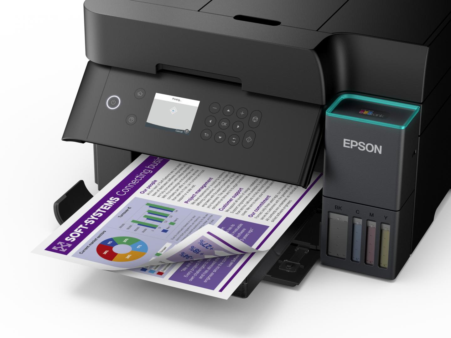 Multifunctional inkjet EPSON EcoTank CISS L6370, format A4, Color, Duplex, - imagine 6