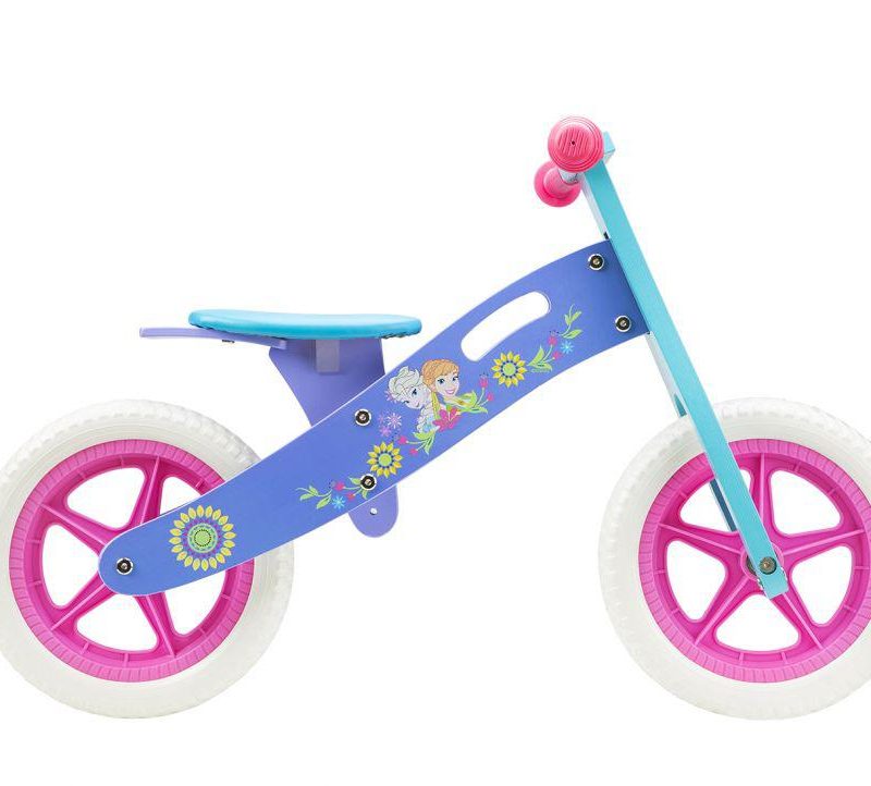 WOODEN BALANCE BIKE, SEVEN, MODEL FROZEN, 12 INCH, MOV BLUE