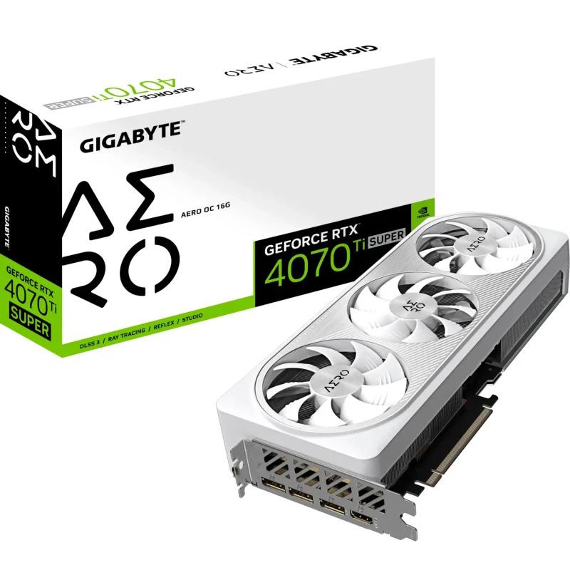 Placa video GIGABYTE GeForce RTX 4070 Ti SUPER AERO OC
