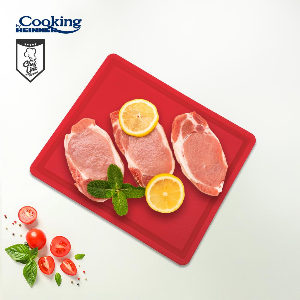 TOCATOR SANT GN1/2, 26.5X32.5X2 CM, ROSU, COOKING BY HEINNER - imagine 3