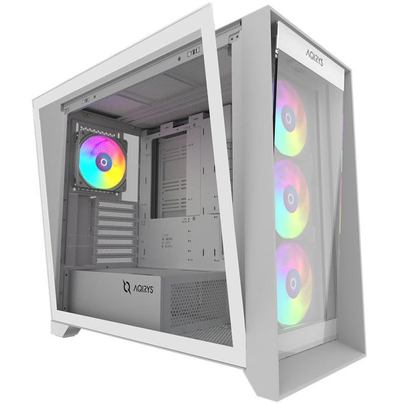 Carcasa AQIRYS XO-1, RGB, Mid Tower, White - imagine 4