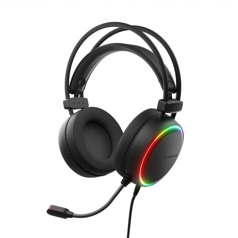 Casti Gaming Head-band Genesis Neon 613 G2, Wired, negru