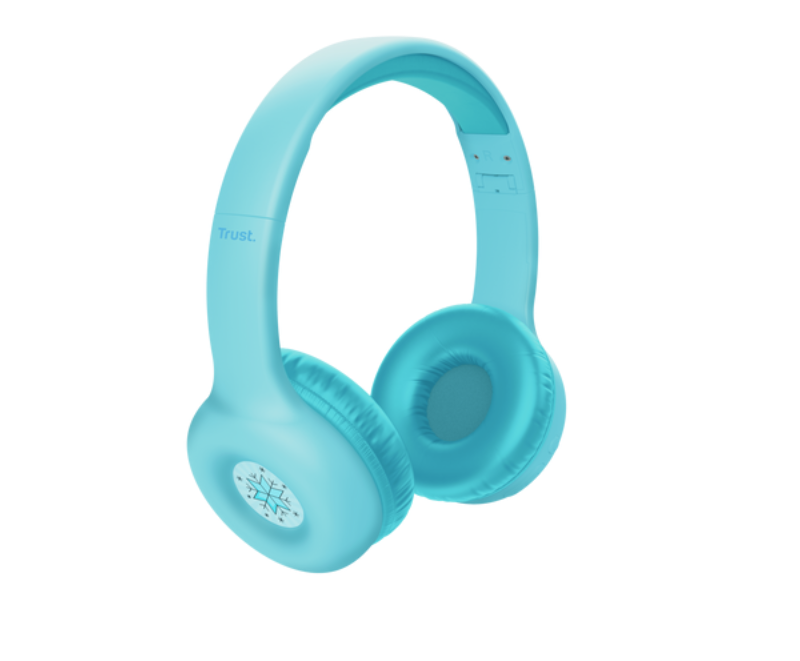 Casti Head-band Trust Nouna, Wireless/Wired, Albastru