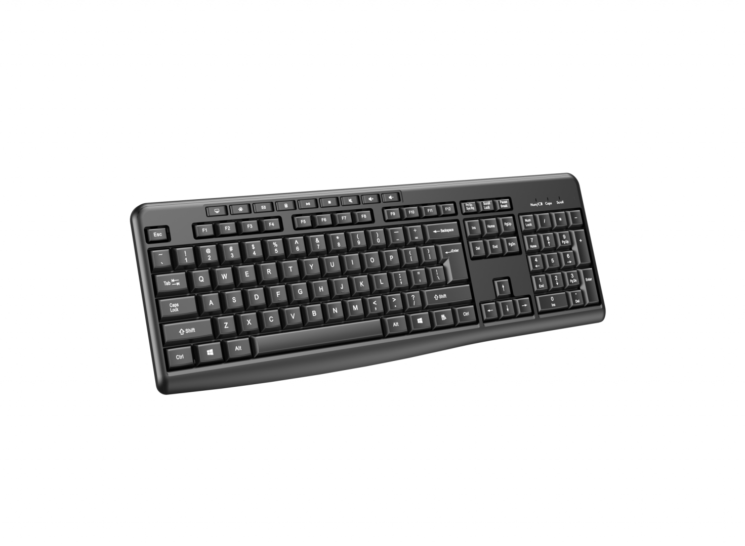 Tastatură wireless 2.4G SRXK-SKB706W, Tastatură: cu rând independent de taste - imagine 3