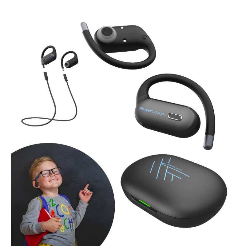 Casti In-ear PowerLocus Jumpy, Wireless, Negru