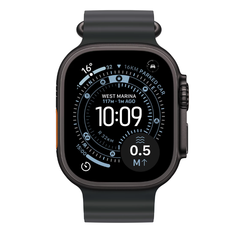 Apple Watch Ultra 3 GPS + Cellular 49mm Black Titanium Case with Black