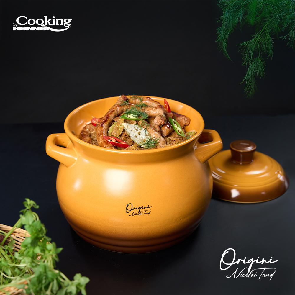 OALA CERAMICA CU CAPAC, 19x19.5 CM, 6 L, NICOLAI - imagine 11