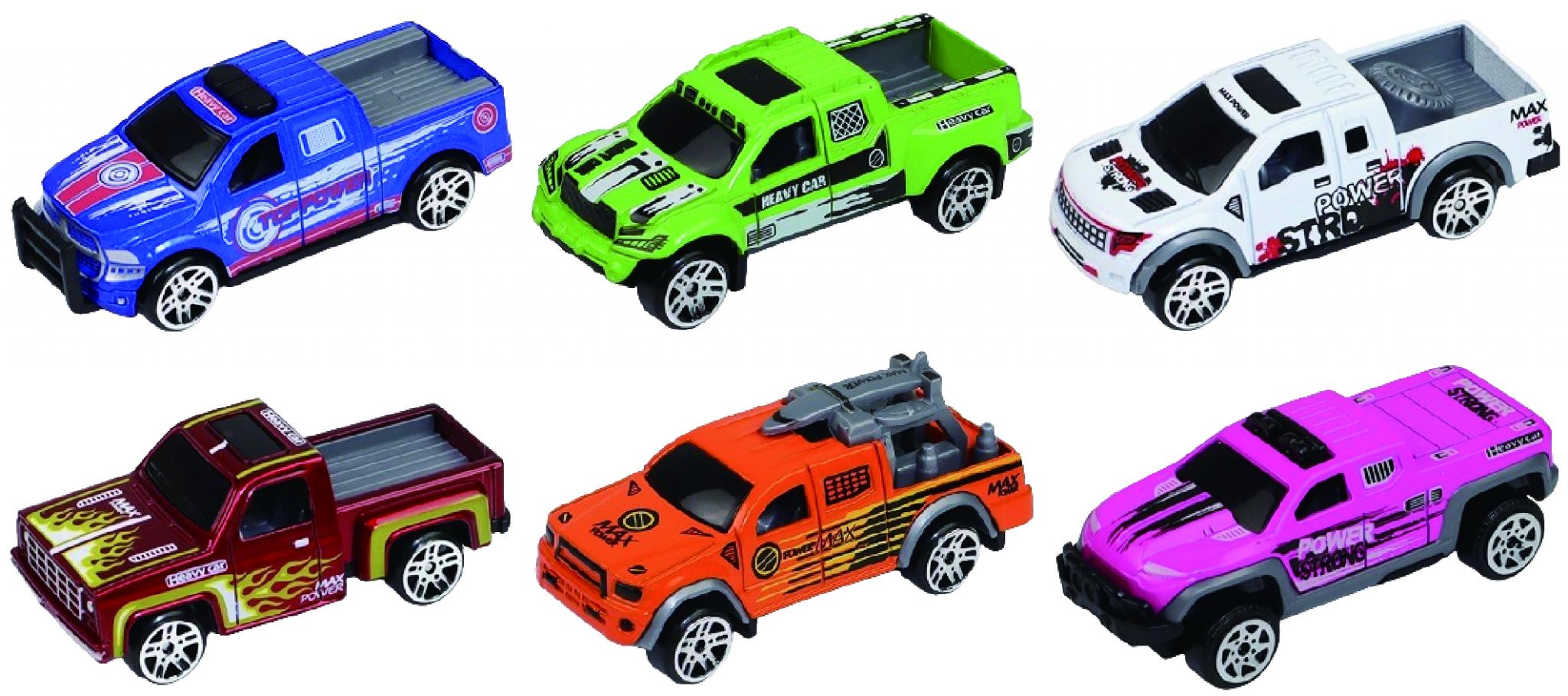 MACHETA DIE CAST, SET 3 CAMIONETE, SCARA 1/64, 7.5CM, DIVERSE - imagine 3