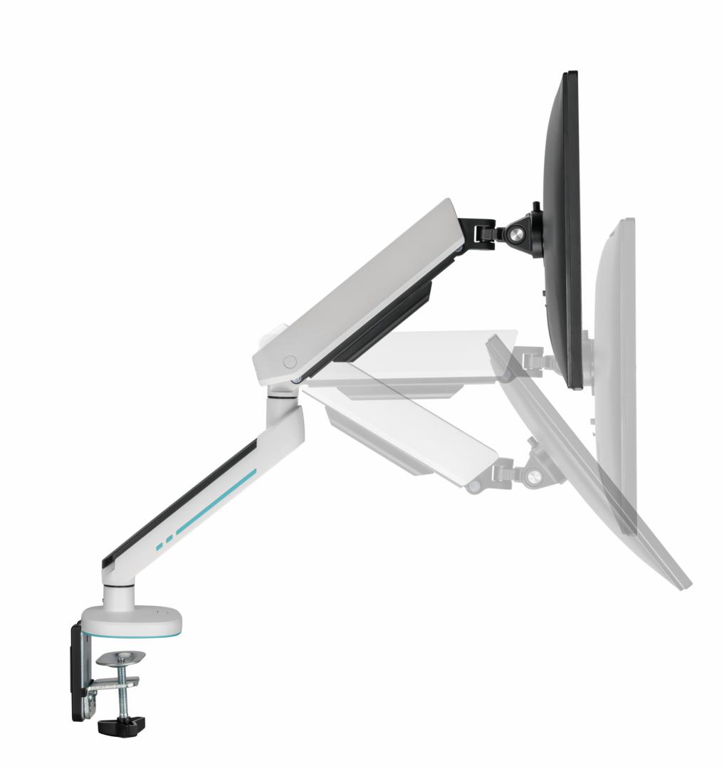 Suport monitor Serioux SRXA-MM54-C012WH, Material: Oțel, Aluminiu, Plastic, Suprafață finisaj - imagine 3