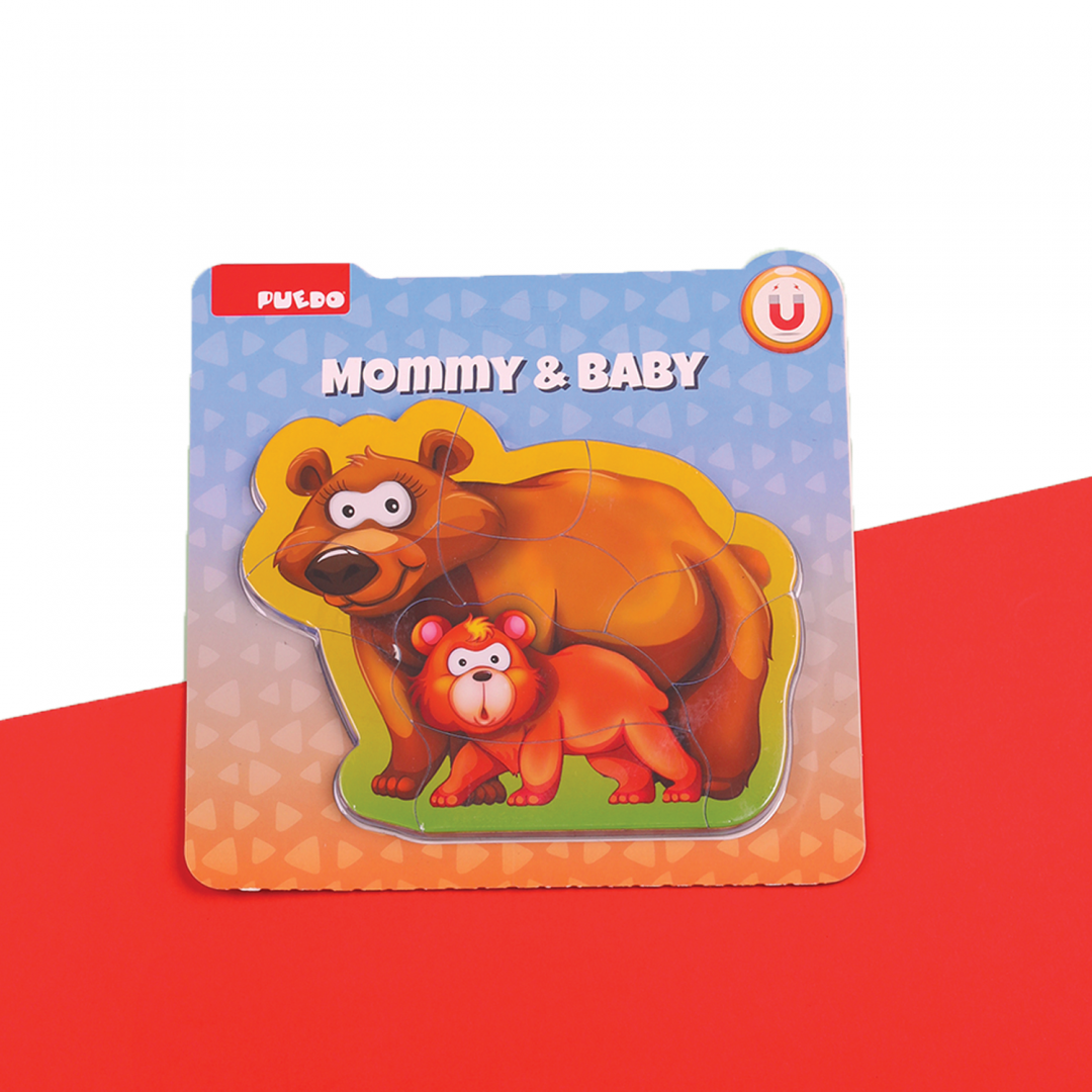 PUZZLE DIN SPUMA EVA- MAMA SI PUIUL URS, 8 PIESE, - imagine 3