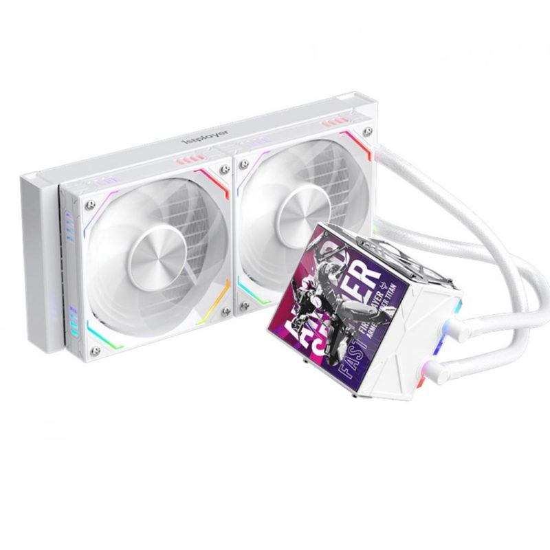 Cooler Procesor 1stPlayer FT 240-wh, Lichid, 12 cm, 2 ventilatoare,