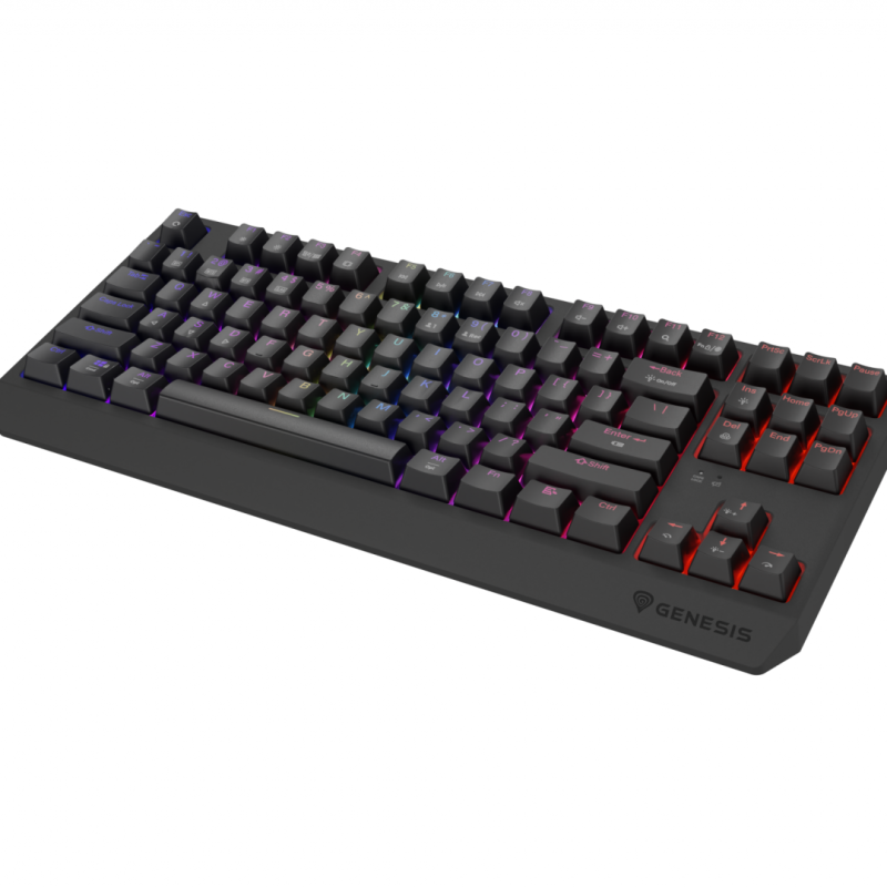 Tastatura Mecanica Gaming Genesis Thor 230 TKL, RGB, Wireless, Negru