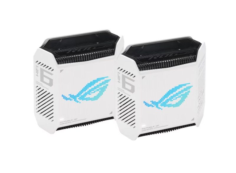Router Wireless Asus GT6(W-2-PK)White, tri-band, WI-FI 6, Standard retea: WiFi