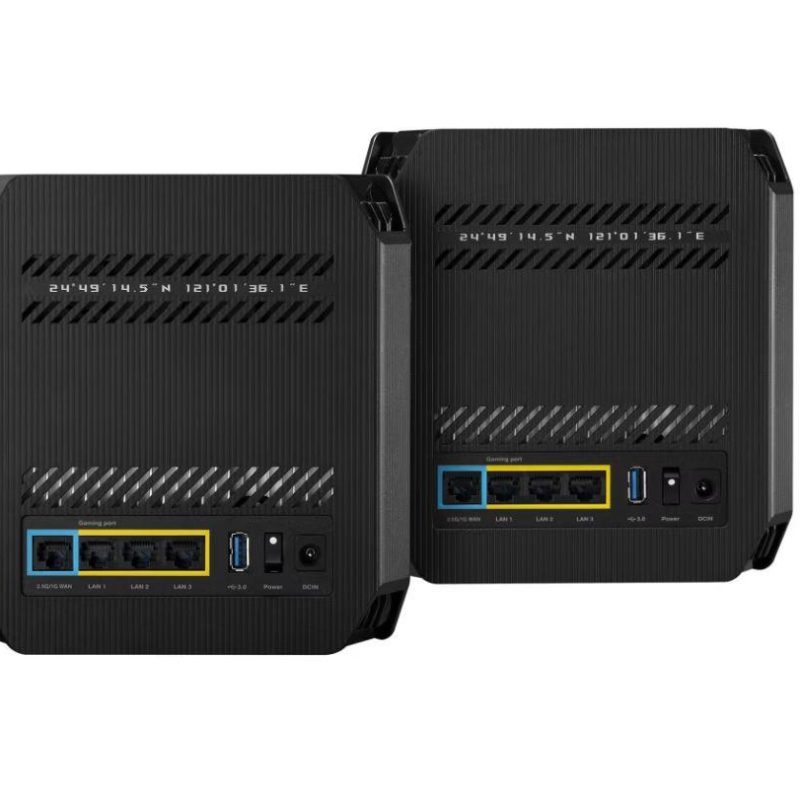 Kit Routere Wireless Asus GT6(B-2-PK)Black, tri-band, WI-FI 6, Standard retea: - imagine 4