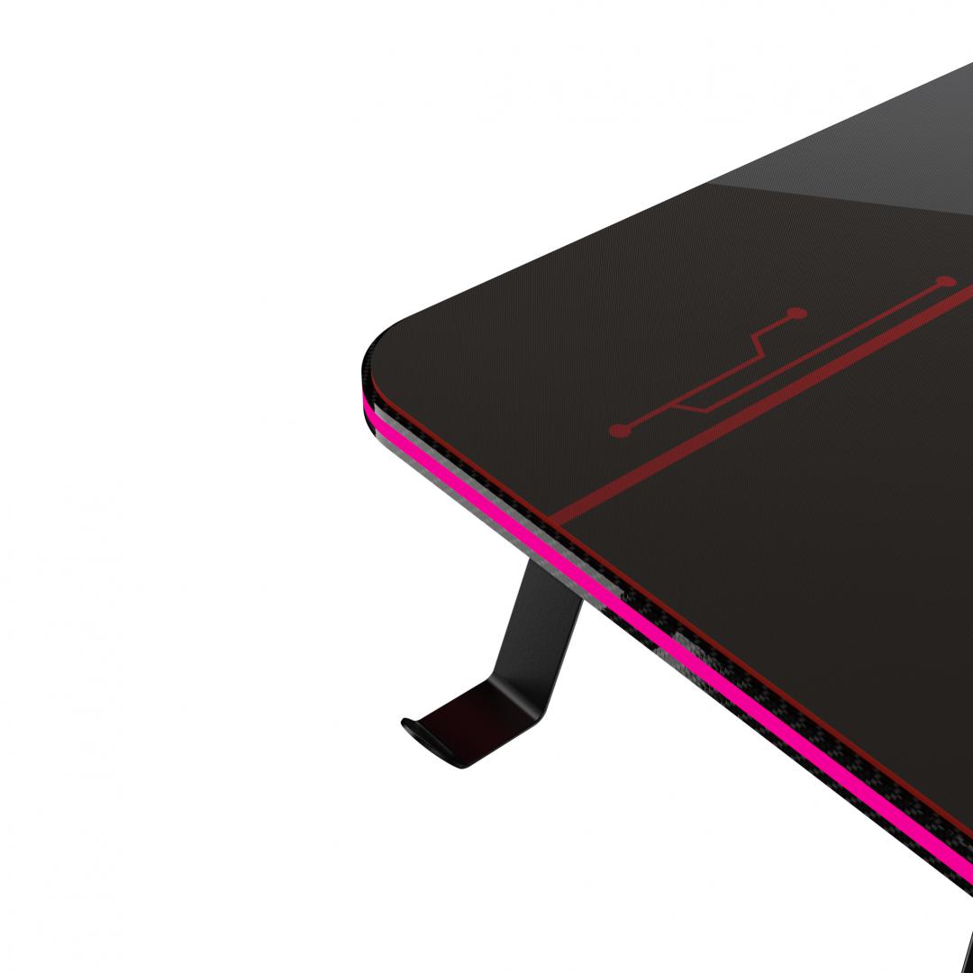 Birou electric Serioux Carbon Pro RGB, reglabil pe inălțime, Dimensiuni - imagine 8