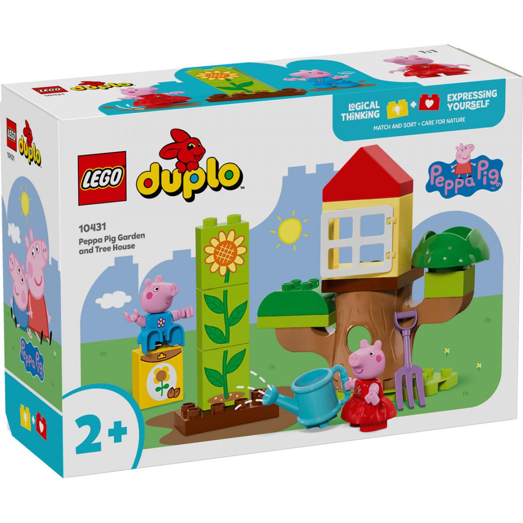 GRADINA SI CASA DIN COPAC A PURCELUSEI PEPPA, LEGO 10431