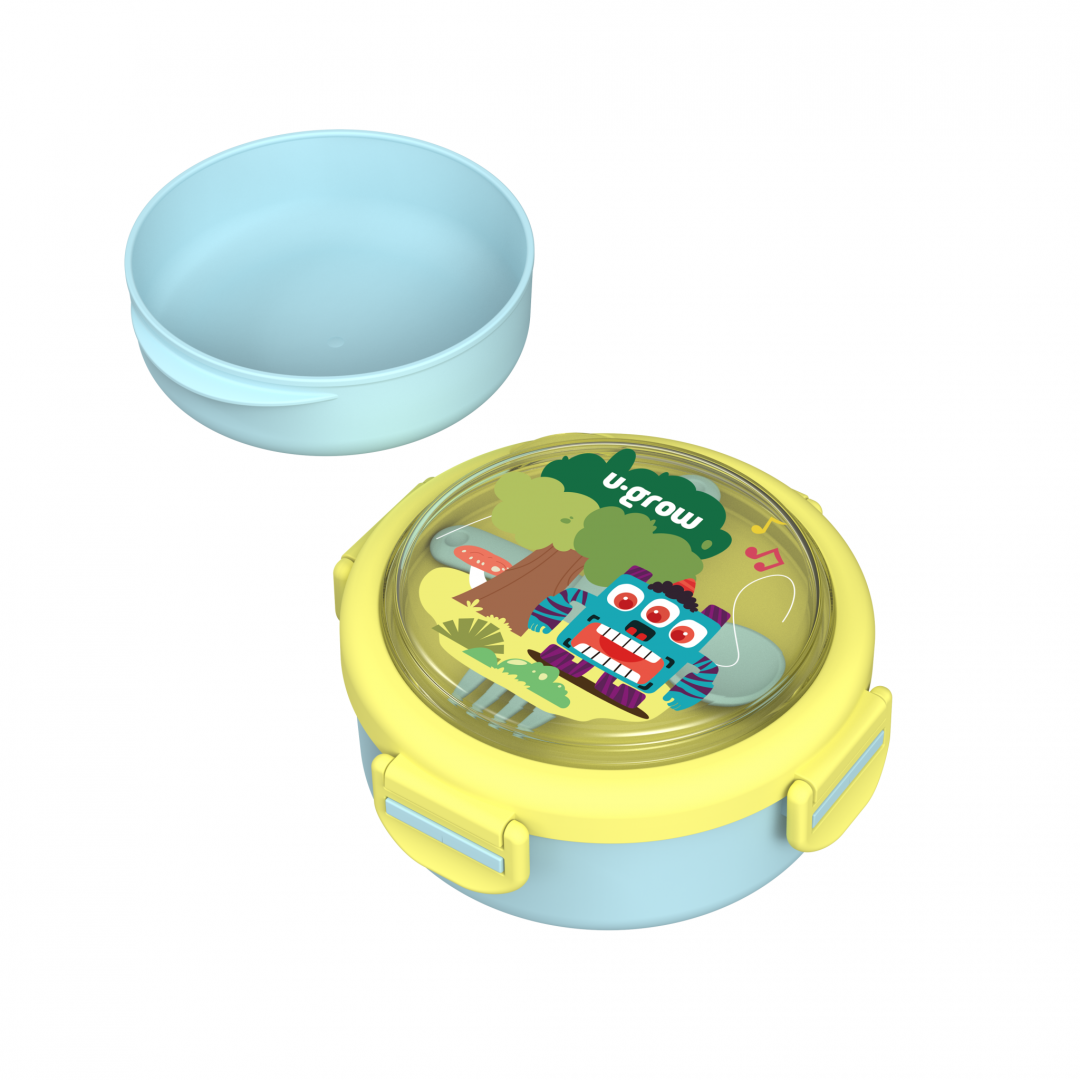 Caserola termica cu lingurita si furculita, blue, U-Grow - imagine 5