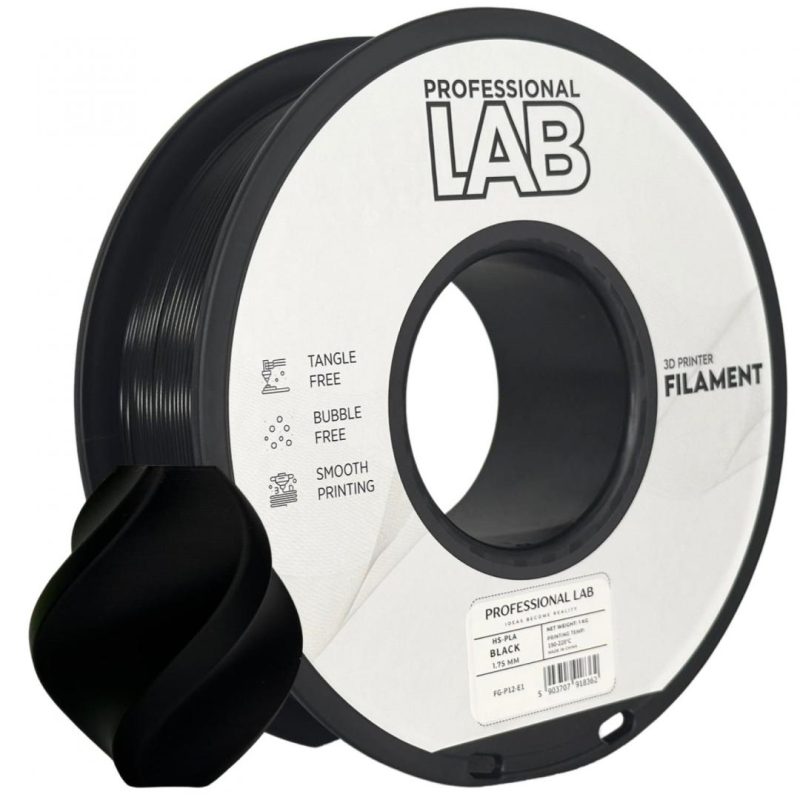 Filament 3D Proffesional Lab, Diamentru 1.75mm, Greutate: 1KG, Culoare: Negru,