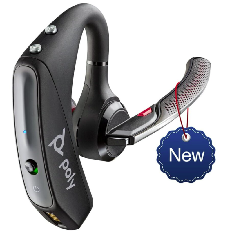 Casti In-ear Poly Voyager 5200, Wireless, noise-canceling, Negru