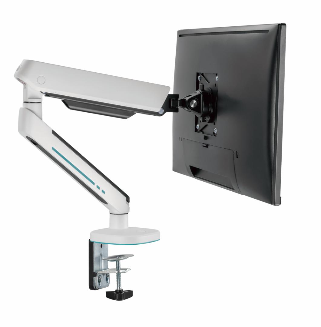 Suport monitor Serioux SRXA-MM54-C012WH, Material: Oțel, Aluminiu, Plastic, Suprafață finisaj