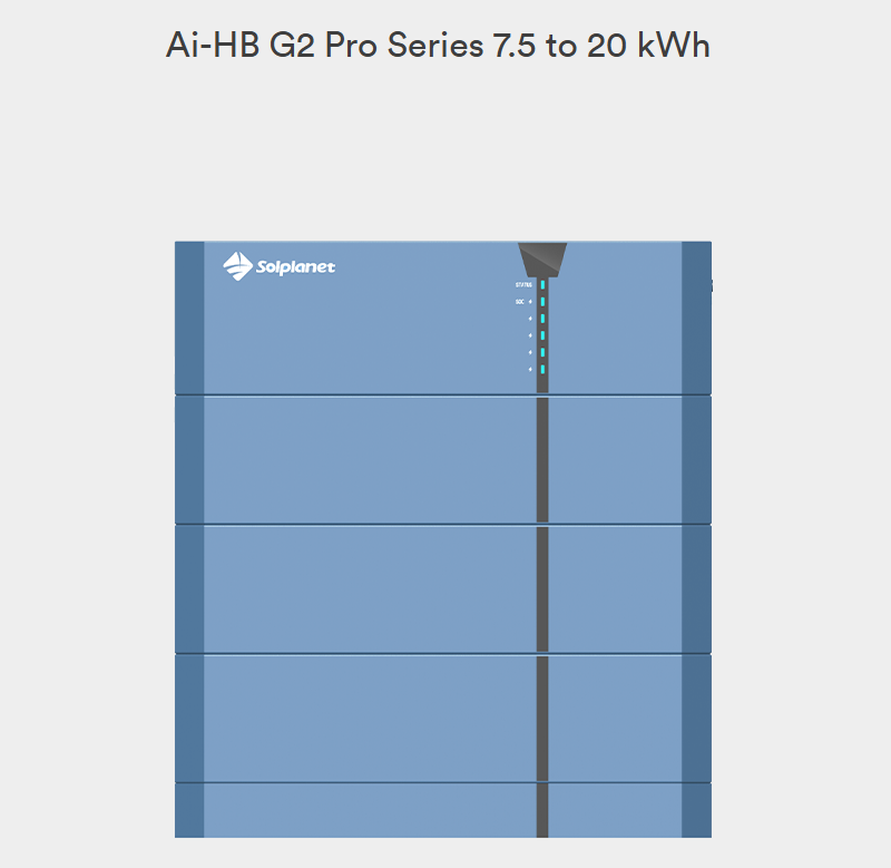 Solplanet High Voltage Battery Module 2.56kWh, Ai-HB G2 PRO