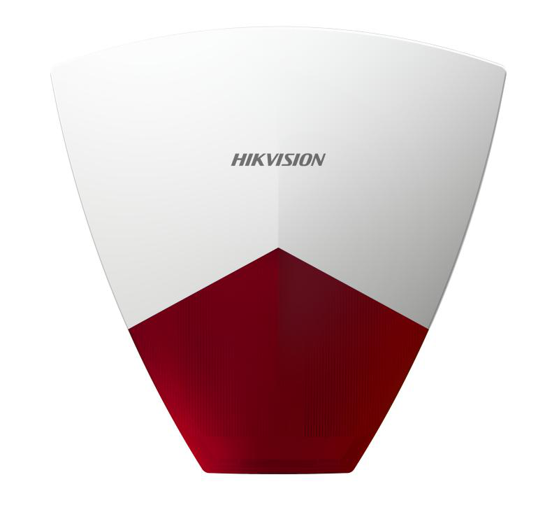 Sirena de efractie Hikvision DS-PS102X/RED;314300685 compatibila cu centrale DS-PWA96-M2H-WE; Culoare: