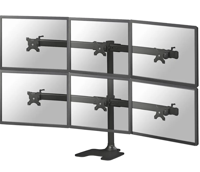 Suport 6 monitoare de birou Neomounts FPMA-D700DD6; pentru display-uri cu