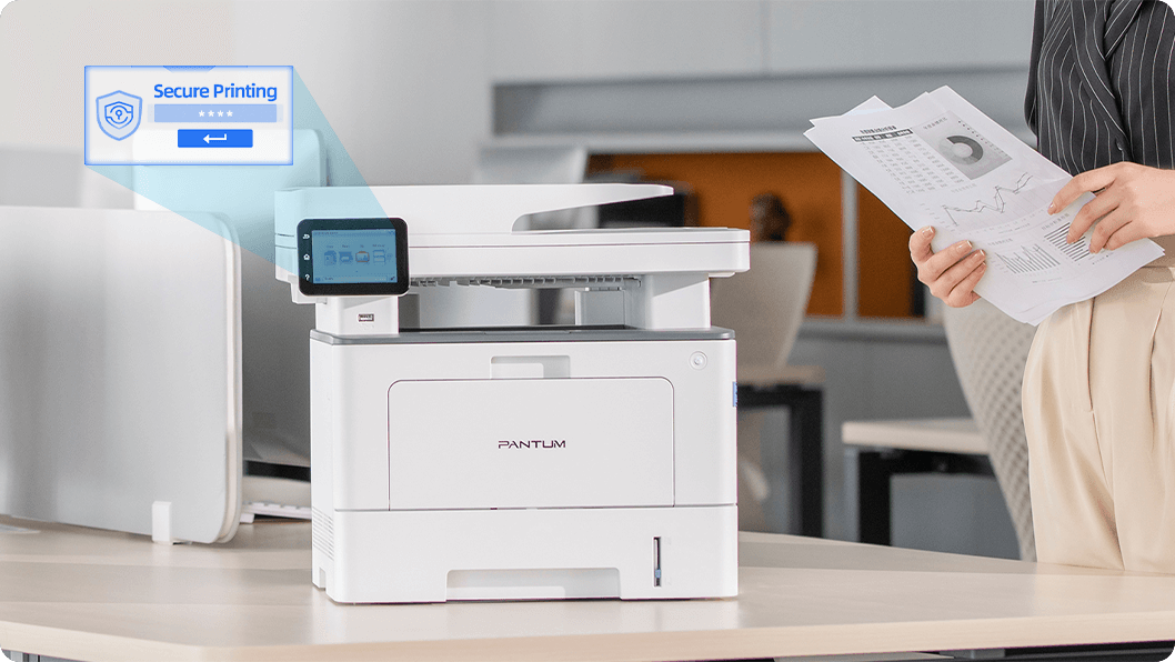 Multifunctional laser PANTUM BM5220ADW, format A4, Monocrom, Duplex, USB + - imagine 3