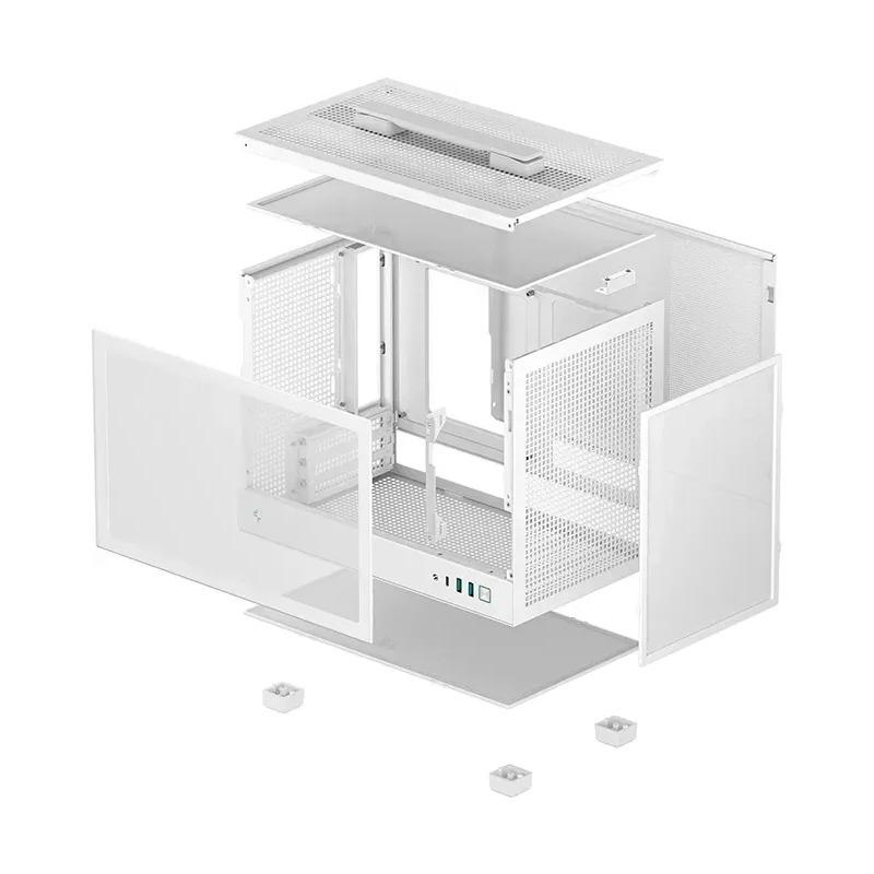 Carcasa DEEPCOOL CH160 WH, Mini Tower, White - imagine 6