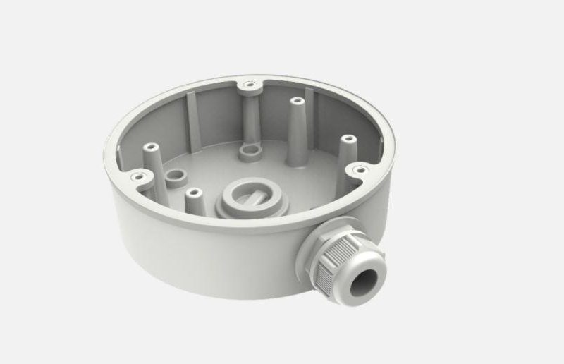 Doza conexiuni Hikvision DS-1280ZJ-PT6, material aliaj de aluminiu, dimensiuni: Φ137